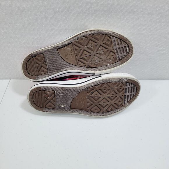 Converse One Star Kids Pink Floral Low Tops Sneakers Size 1  81123-2546 - Picture 5 of 7